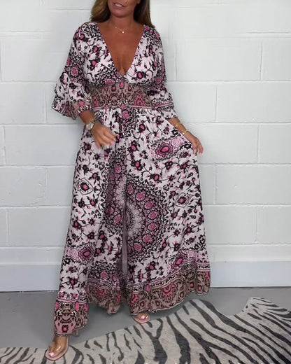 Vrouwelijke Jumpsuit Vintage Stijl
