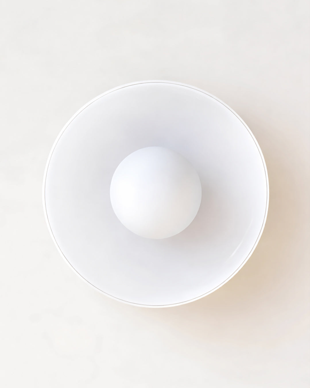 Minimalistische Glazen Wand- en Plafondlamp — Moderne Verlichting voor Gang & Slaapkamer — Dimbaar LED — Ø25 / Ø35 cm