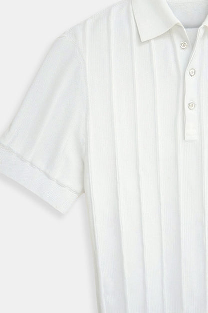 Heren Polo Wit Klassieke Stijl Elegaat