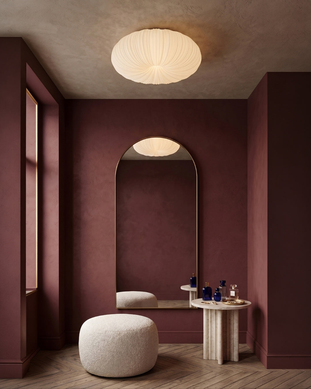 Plafondlamp Iris Scandinavisch Dimbaar Metaal & Acryl met Afstandsbediening voor Moderne Woonruimtes Slaapkamer Eetkamer Sfeerverlichting
