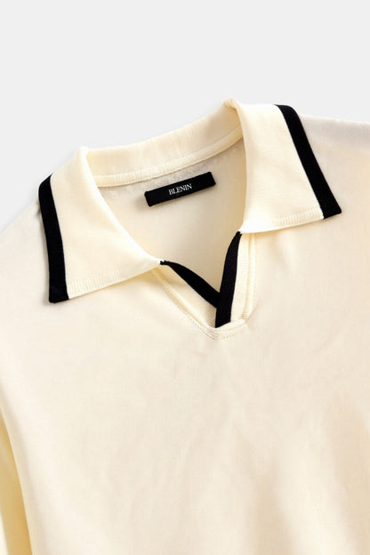 Heren Poloshirt Modern met Contrasterende Kleuren