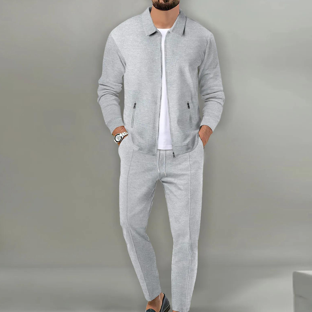 Heren Cardigan Complete Set Klassiek Design