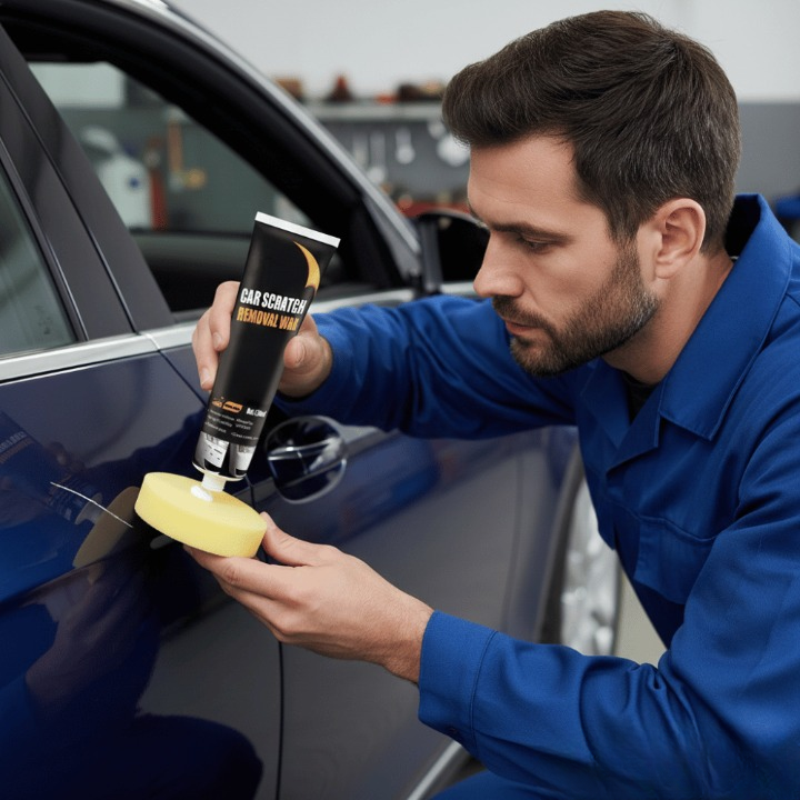 Lakpolijstpasta voor Auto Krasverwijdering met Applicatorpad Professionele Lakrestauratie voor Personenauto's
