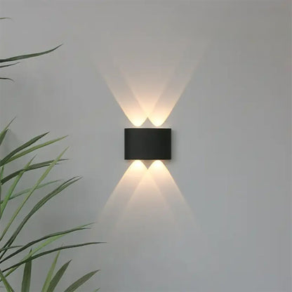 LED Wandlamp IP65 Binnen Buiten Gevellamp Patio Gang Up Down Light Zwart Wit