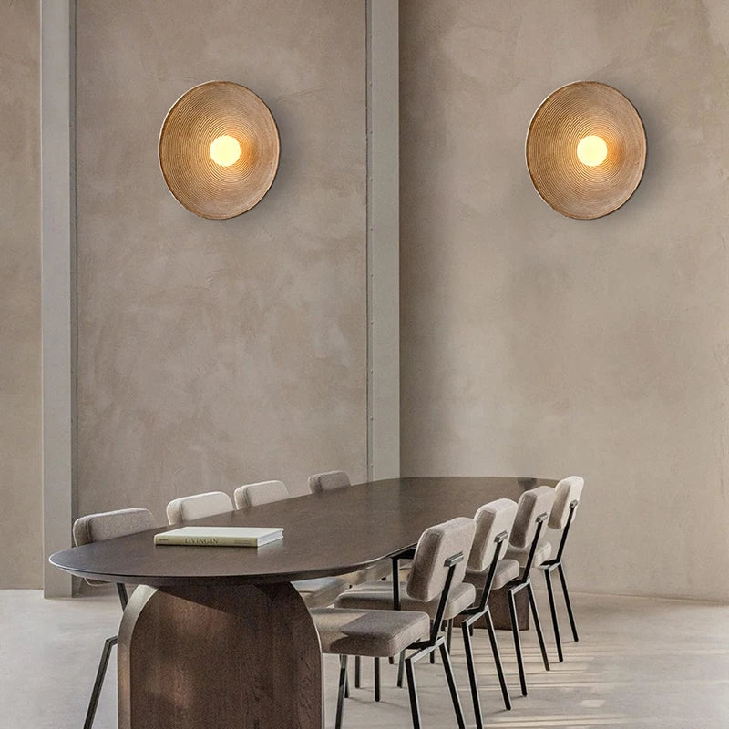Wandlamp Rond Maan Design LED G4 Japandi Scandinavisch Ø20 Ø50