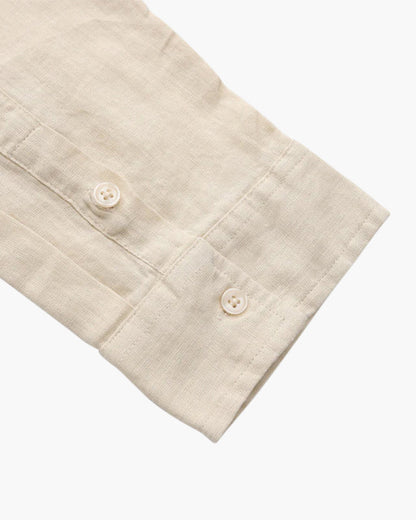 Linnen Overhemd Heren Lange Mouwen Lichte Zomerstof Comfortabel