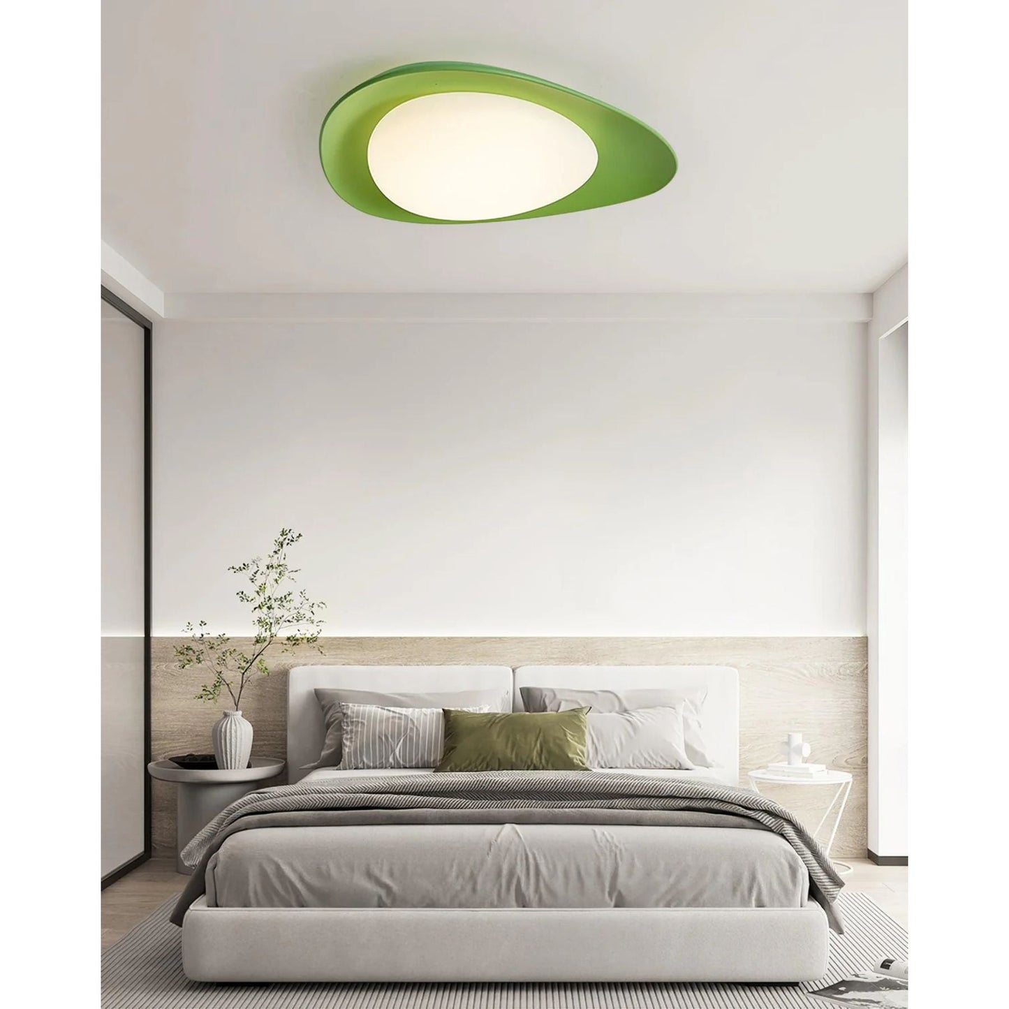 LED Plafondlamp Bladvorm Resin Groen Woonkamer Slaapkamer Eetkamer Organische Plafondlamp Scandinavisch Interieur