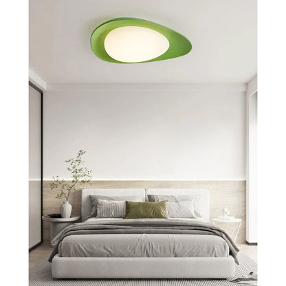 LED Plafondlamp Bladvorm Resin Groen Woonkamer Slaapkamer Eetkamer Organische Plafondlamp Scandinavisch Interieur