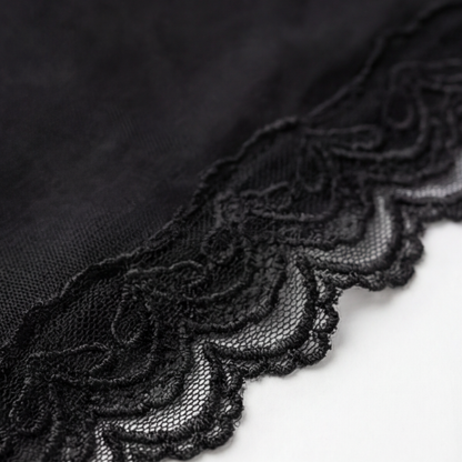 Doorschijnende Geborduurd Kanten Slip Jurk voor Dames – Romantische Lingerie met Verstelbare Bandjes