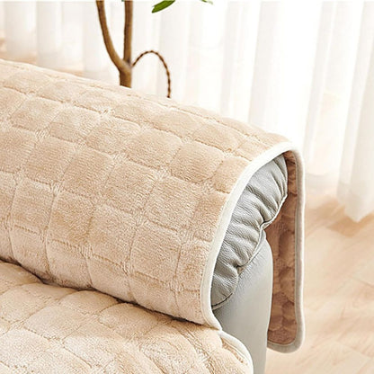 Gequilte Relaxfauteuil Hoes met Opbergzak – Microvezel Beschermhoes voor Recliner Stoel