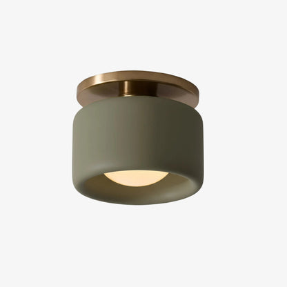 Porseleinen Plafondlamp met Strakke Montage – Moderne Lage Profiellamp Keramiek Opbouwverlichting