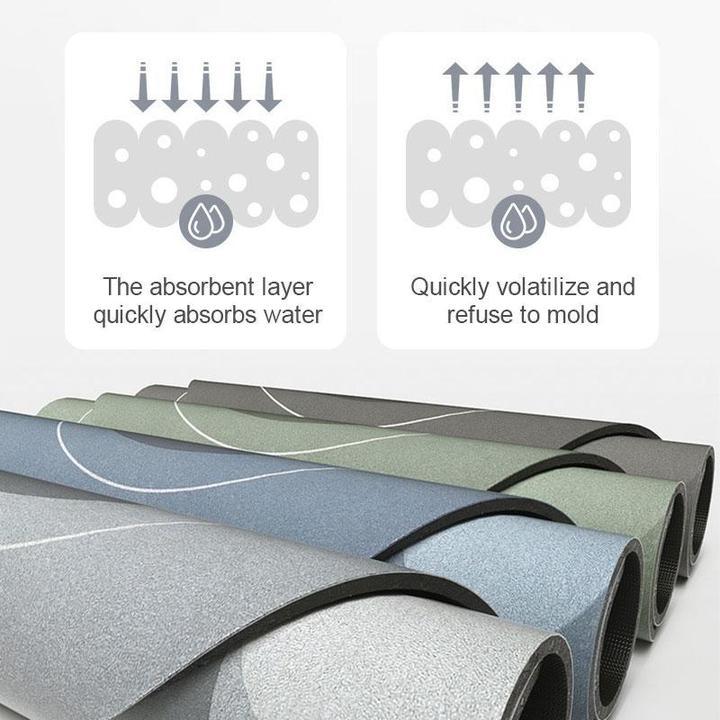 Zachte Badmat Antislip 40x60 cm | Superabsorberend Microvezel Droogloopmat voor Badkamer Keuken | Sneldrogend Vloerkleed met Antislip Onderkant