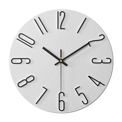 Wandklok Modern Stil Quartz 30cm Kunststof Woonkamer Minimalistisch