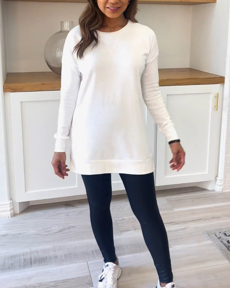 Lange Mouw Sweater Oversized Zacht en Comfortabel