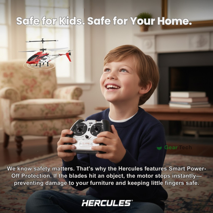 Bestuurbare RC Helikopter 3.5 Kanalen Infrarood met Gyroscoop Binnen Crimson Rood