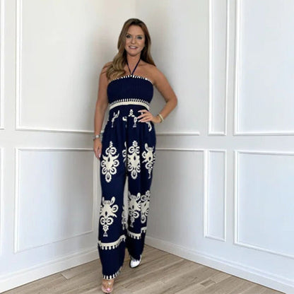 Jumpsuit Stijlvol Comfortabel Geplooid Kledingstuk