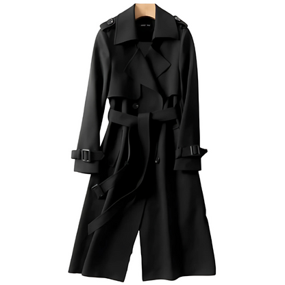 Dames Trenchcoat Double-Breasted Waterdicht Warm Herfst Winter