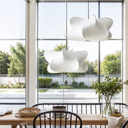 Zijden Hanglamp – Japanse Stijl – Lichtroze of Wit – Warm Wit Licht – Woonkamer & Slaapkamer – Moderne Pendelverlichting met Natuurlijke Uitstraling