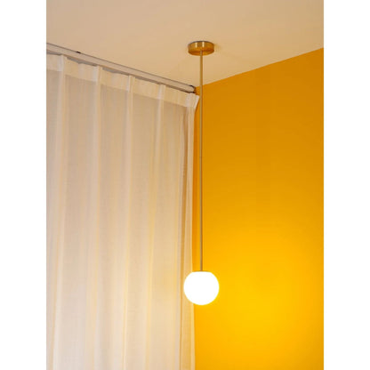 Hanglamp Messing Melkglas Plafond Minimalistisch Modern Scandinavisch Hal Eettafel Nachtkastje