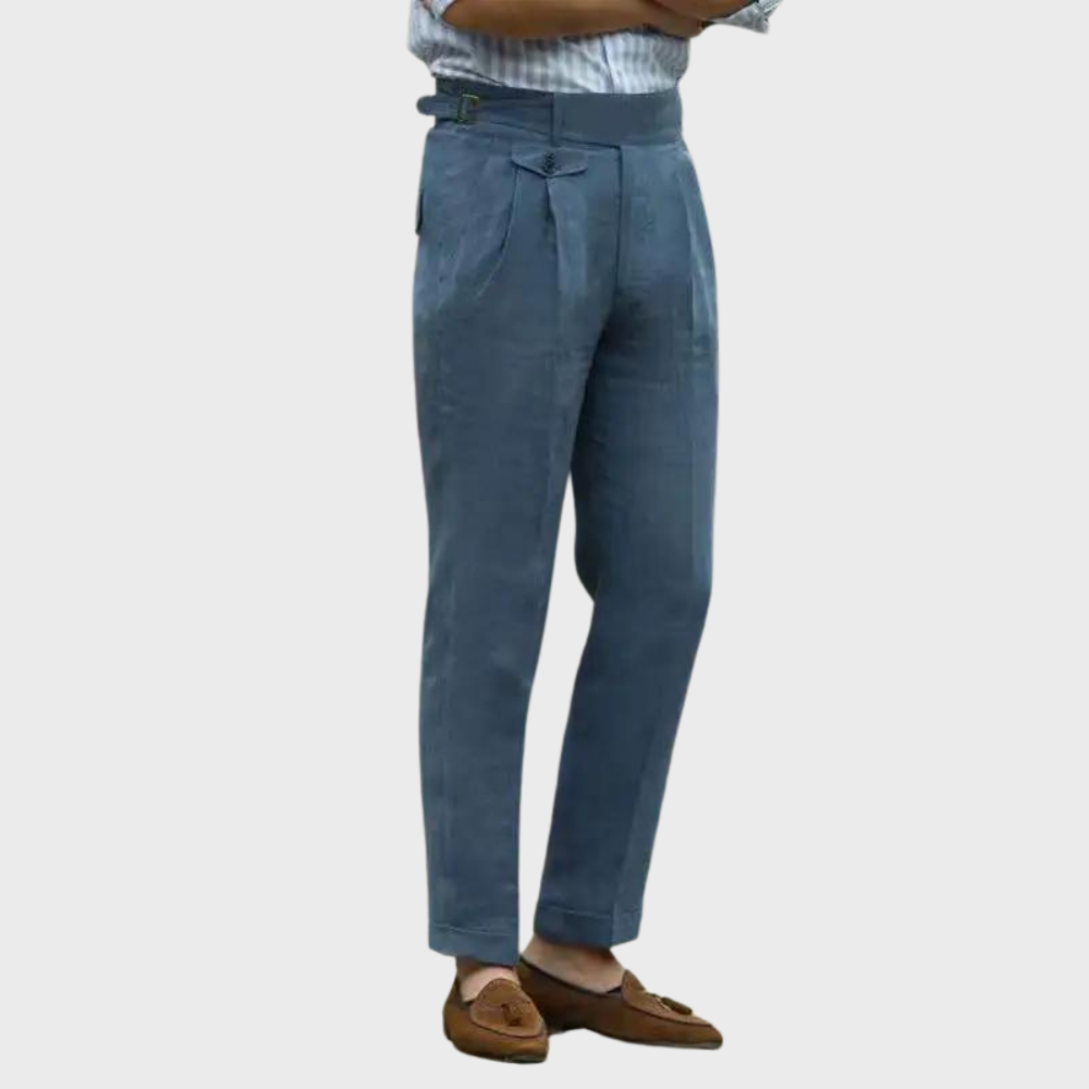 Hoge Taille Mannenbroek Premium Stof Comfortabel Zitten