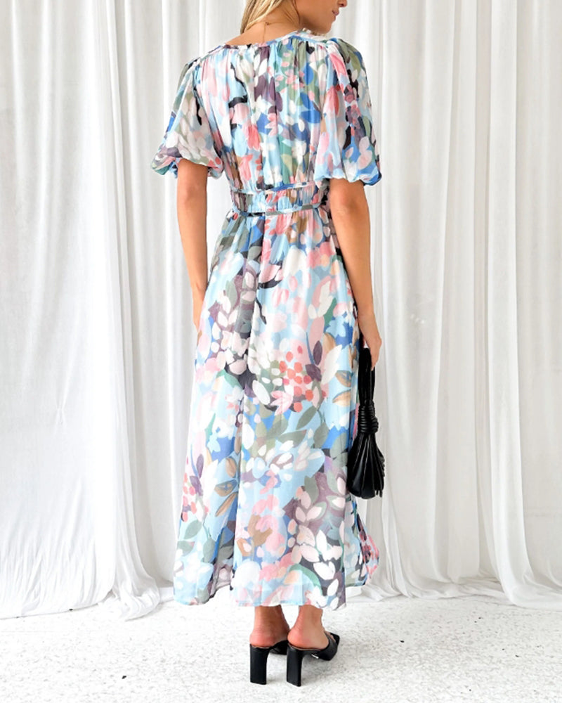 Dames Lange Jurk Boho Chic Stijl