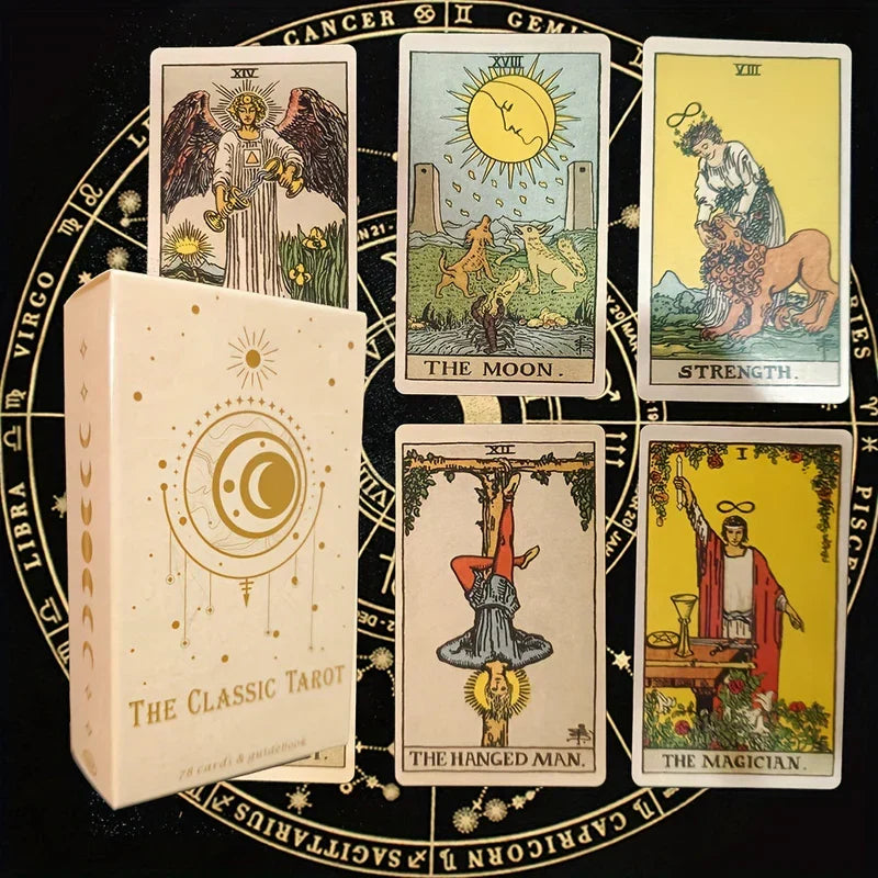 Traditioneel Tarotkaarten Set – 78 Kaarten met Symboliek en Intuïtie voor Spirituele Begeleiding en Zelfontdekking