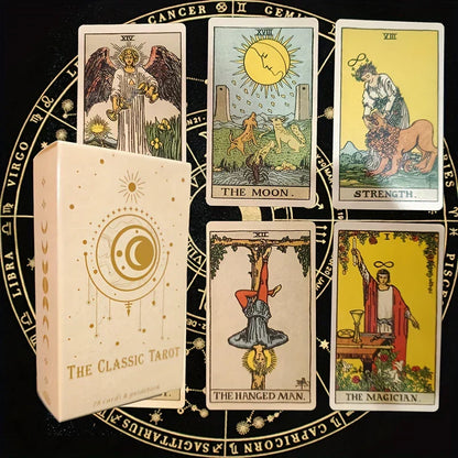 Traditioneel Tarotkaarten Set – 78 Kaarten met Symboliek en Intuïtie voor Spirituele Begeleiding en Zelfontdekking