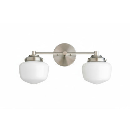 Globe Wandlamp Klassieke Badkamer Schoolhouse Verlichting Mat Opaal Glas voor Spiegel en Wastafel