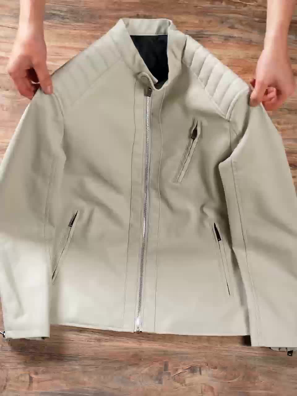Leren Jas Met Rits Elegant Design