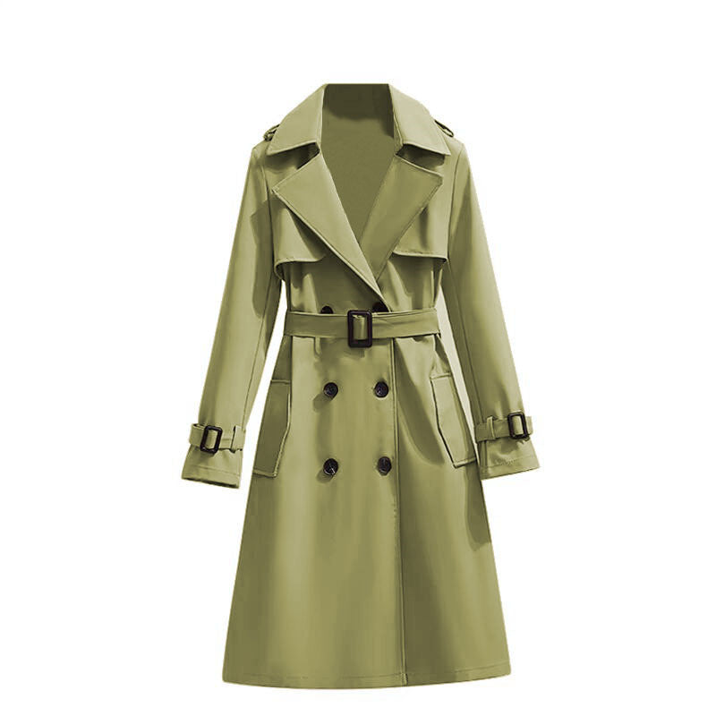 Dames Trenchcoat Waterdicht Mid Lengte Stijlvol