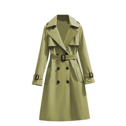 Dames Trenchcoat Waterdicht Mid Lengte Stijlvol