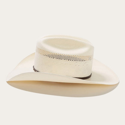 Cowboyhoed van Stro met Lederen Band en Metallic Accenten – Verstelbaar 58-60 cm