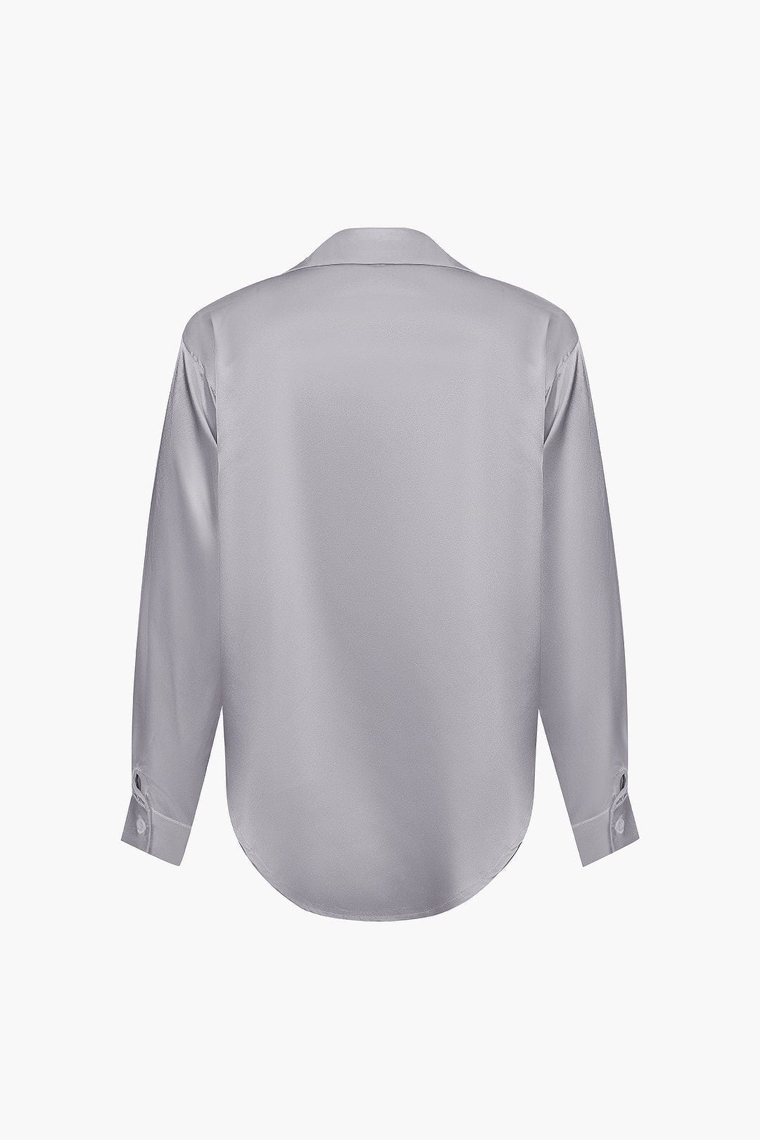 Vrouwelijke Blouse van Satijn Lang Mouw Elegant Model