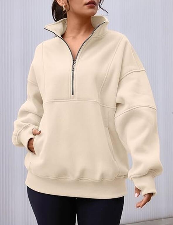 Dames Trui Oversized Warm met Kangoeroezak Comfortabel - StudioMarella