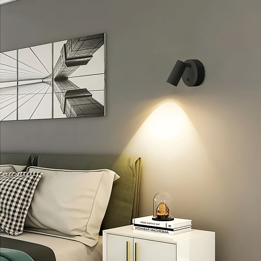 Draadloze LED Accentlamp Dimbaar met Aanraakbediening Zwart voor Kunst en Decoratie