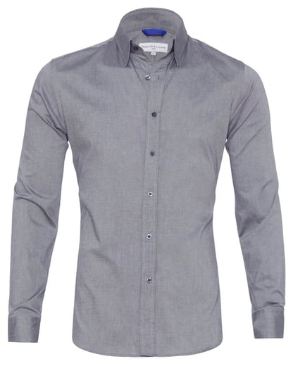 Heren Overhemd Slim Fit Stretch met Ritssluiting
