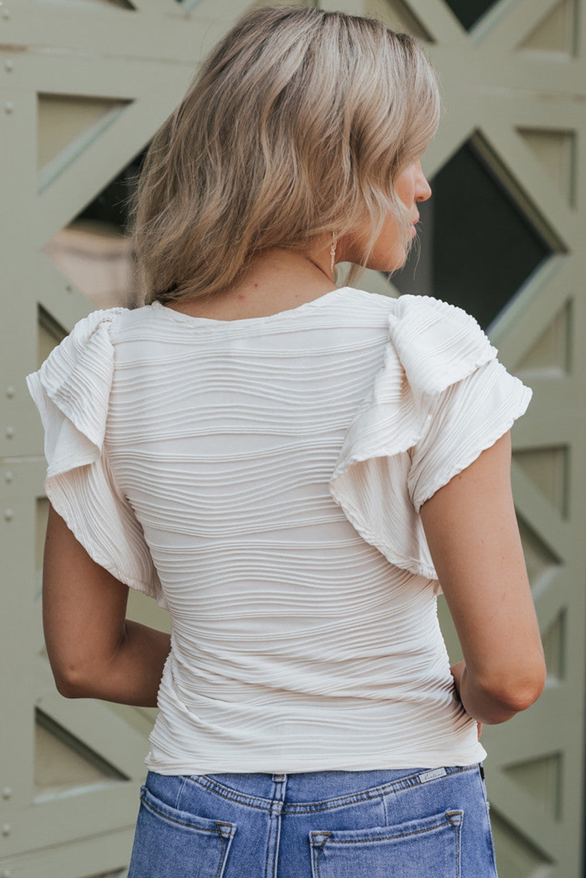 Vrouwelijke Zomer Top met Ruches Mooi Model
