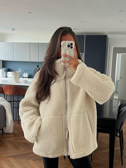 Teddyjas Dames Zacht Comfortabel met Ritssluiting