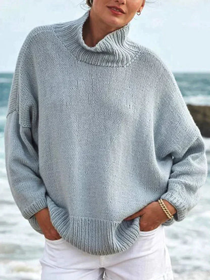 Dames Trui Hoge Hals Warm en Stijlvol → Dames Trui Hoge Hals Warme Stijlvolle Wintertrui