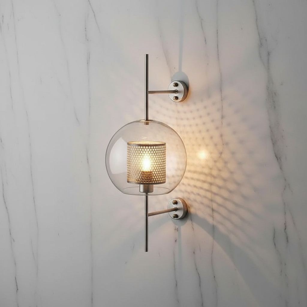 Moderne Glazen Wandlamp – Stijlvolle Verlichting met Klassieke Uitstraling