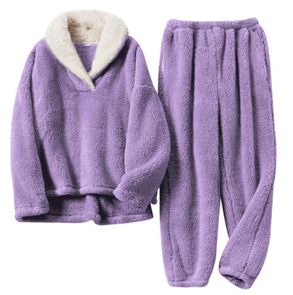 Dames Fleece Pyjama Set Warm en Zacht