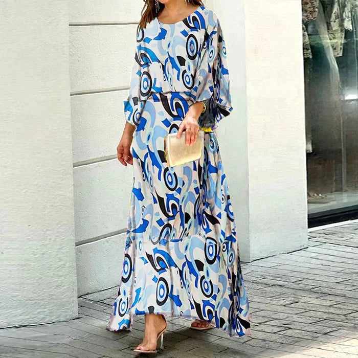 Maxi Jurk Zomer Comfortabel Gedrukt - StudioMarella