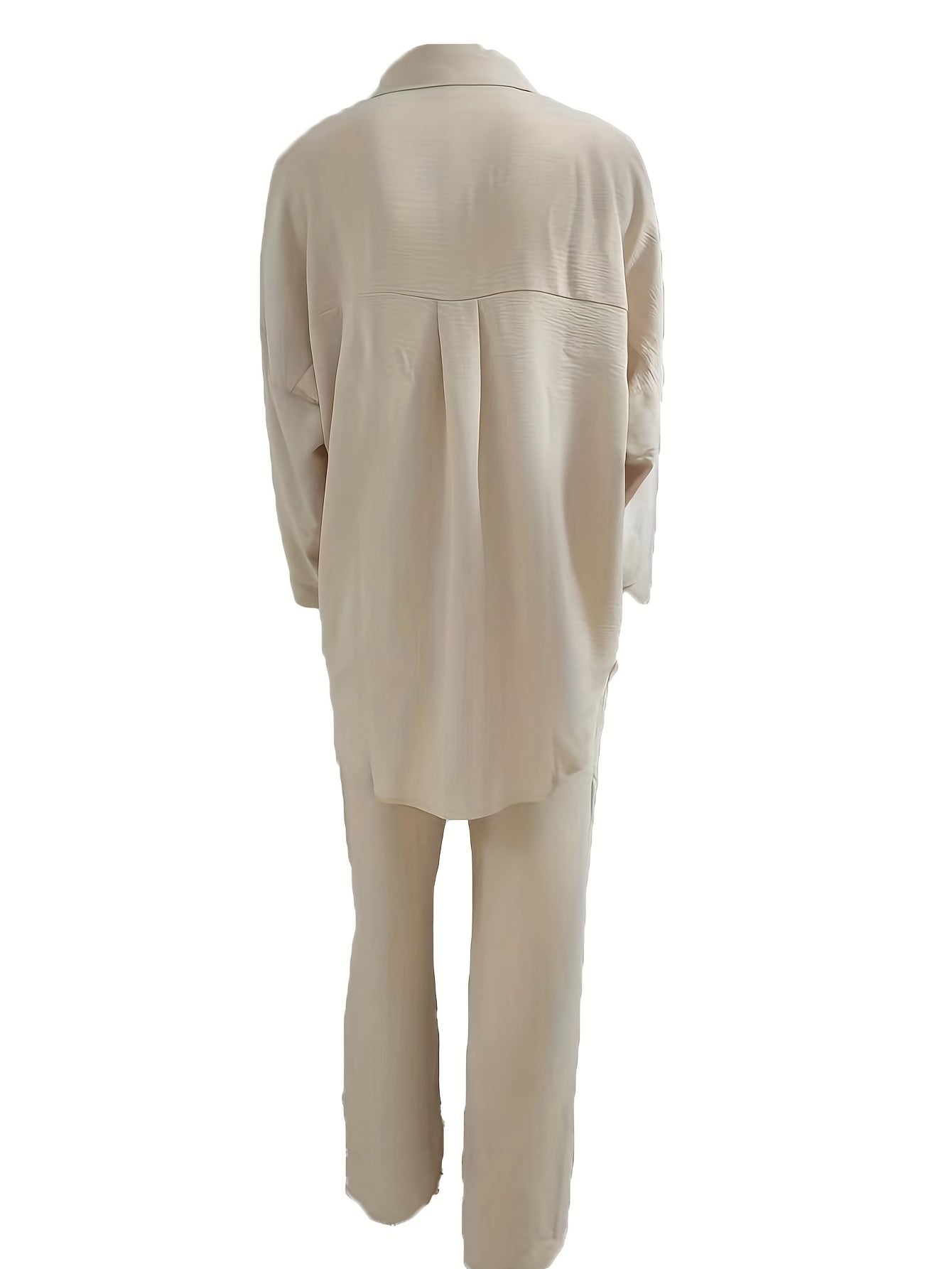 Tweedelige Set Knoopsluiting Broek en Jasje
