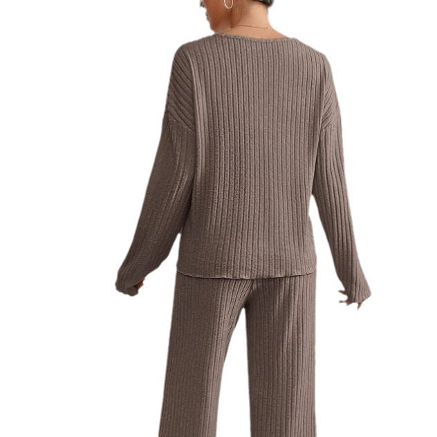 Gebreide Set V-hals Elegant Comfortabel