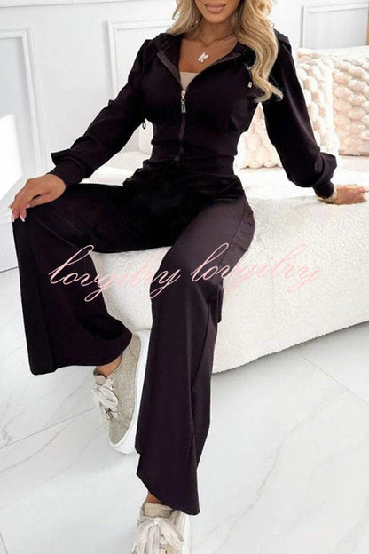 Dames Trainingspak Zacht Velours Luxe Sportkleding