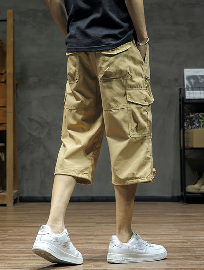 Heren Cargo Broek 3/4 Lengte Zomer Comfortabele Broek