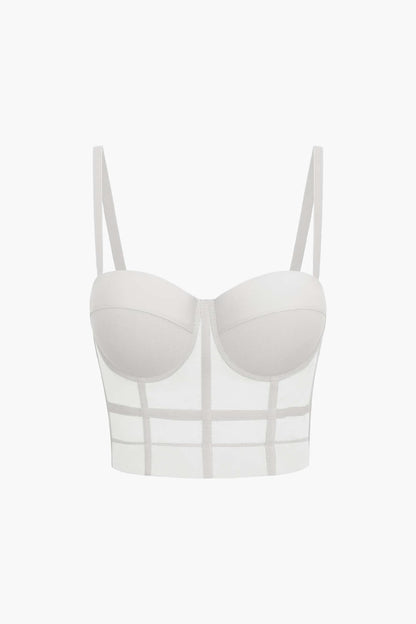 Bh-top met Beugelcups en Mesh voor Vrouw