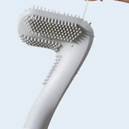 Siliconen Toiletborstel Antibacterieel 36 cm Wandhouder Snel Drogend Flexibele Borstelharen Badkamer Accessoire
