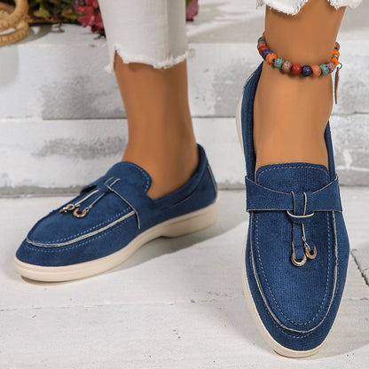 Dames Instappers Luxe Leer Comfortabele Schoenen