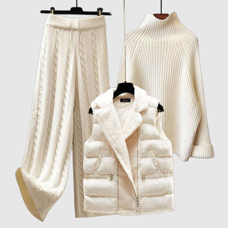 Dames Gebreide Set 3-Delig Comfortabel en Stijlvol - StudioMarella
